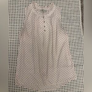 41 Hawthorn dotted high neck silk blouse